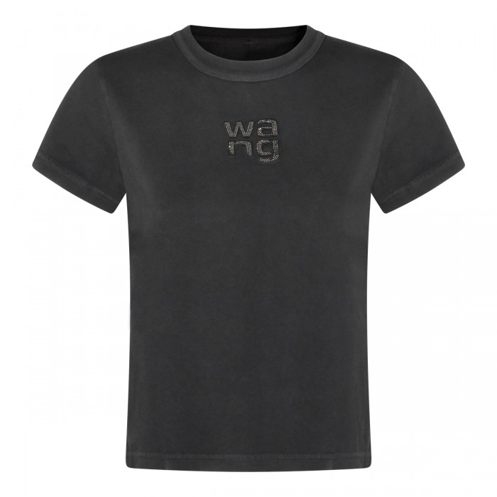 BLACK COTTON T-SHIRT