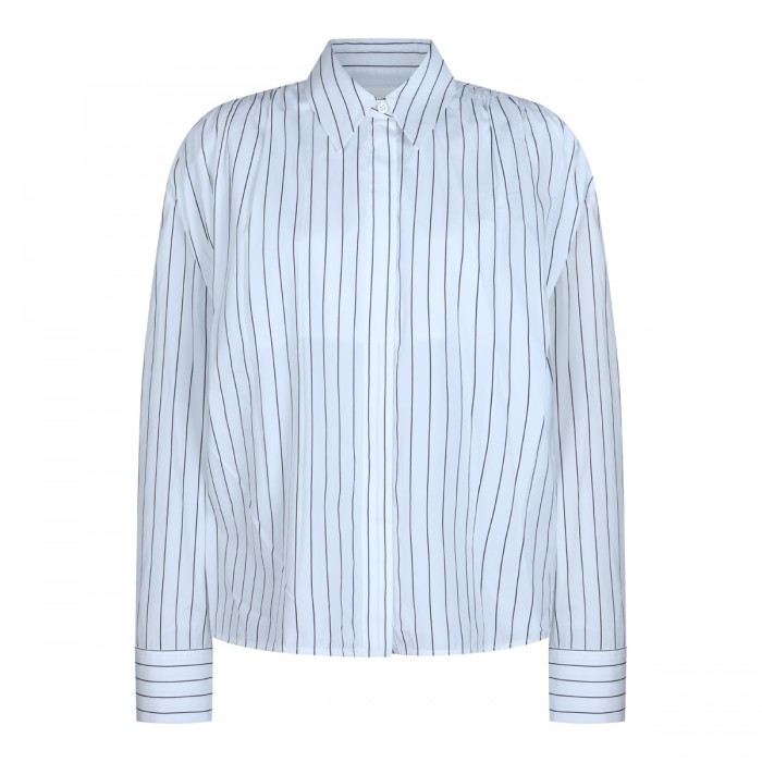 WHITE AND BLUE COTTON SHIRTS