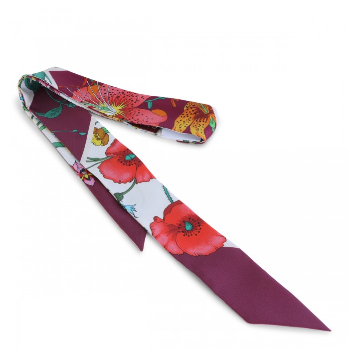 MAUVE PINK SILK SCARF