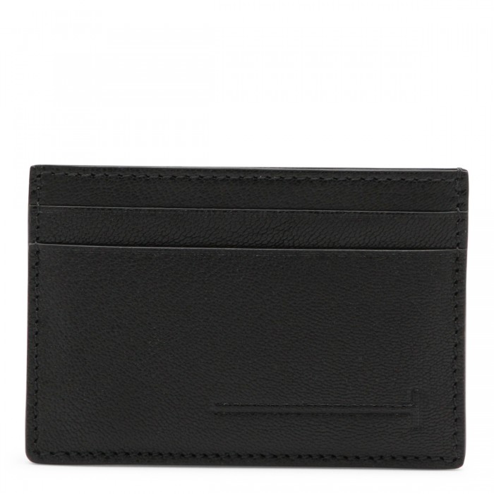 BLACK LEATHER CARD HOLDER 2
