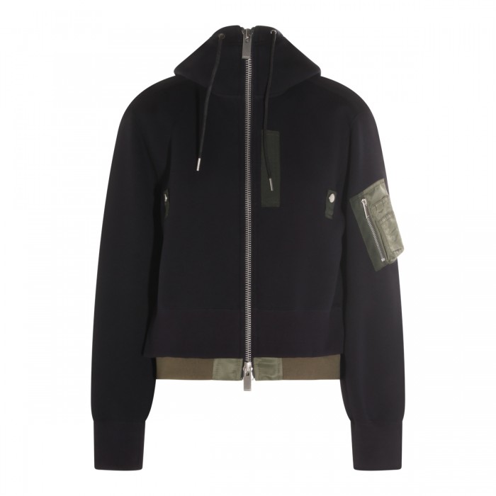 NAVY AND KHAKI COTTON...