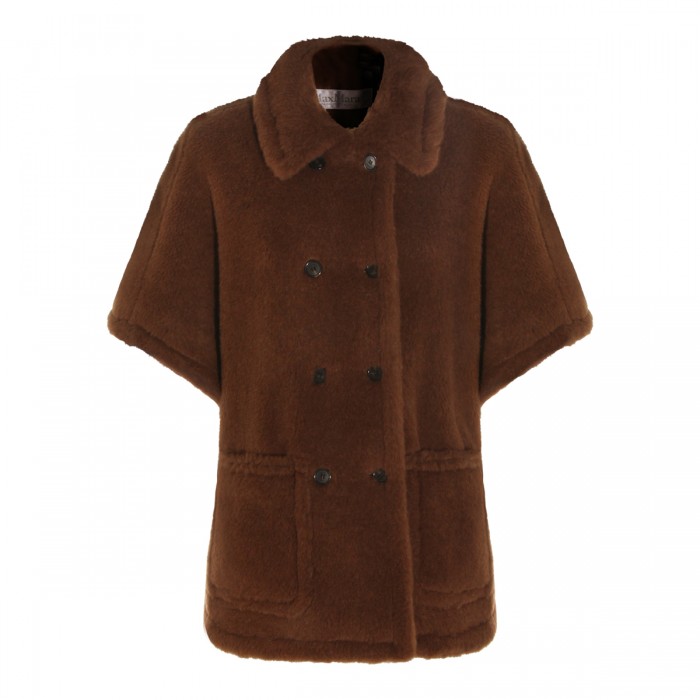BROWN WOOL CAPE