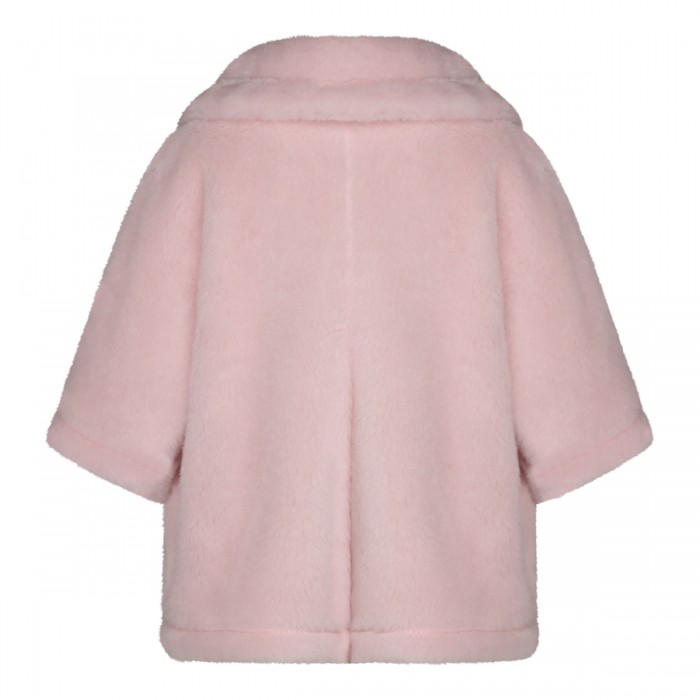PINK WOOL BLEND CAPE 2