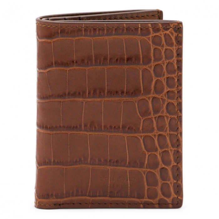 CARAMEL LEATHER CARD HOLDER