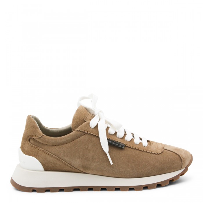 BROWN LEATHER SNEAKERS