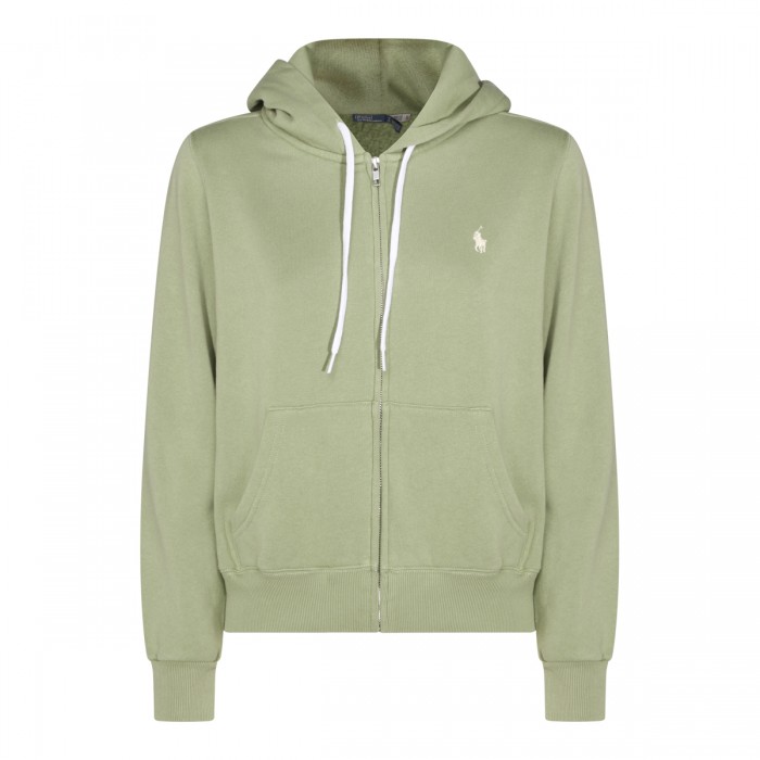 GREEN COTTON SWEATSHIRT