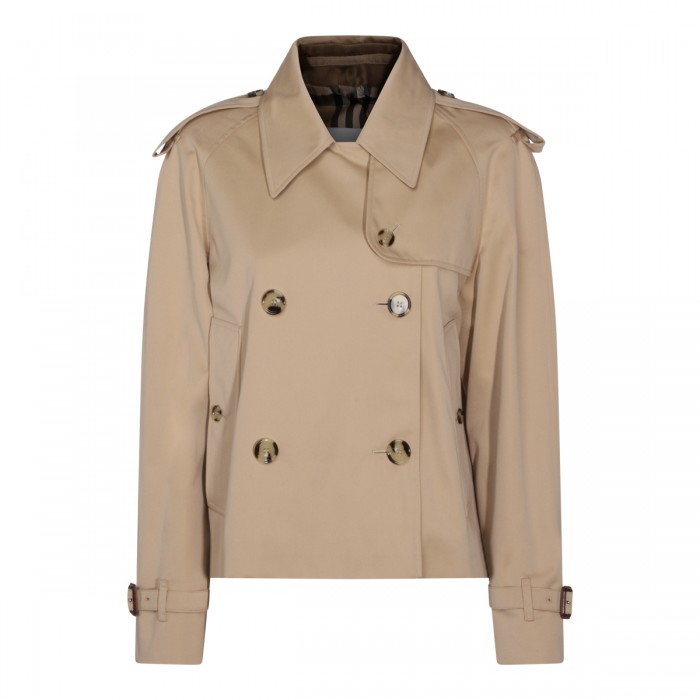 BEIGE COTTON TRENCH COAT