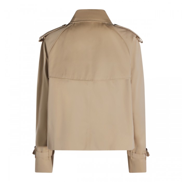 BEIGE COTTON TRENCH COAT 2