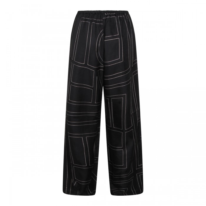 BLACK SILK PANTS 2