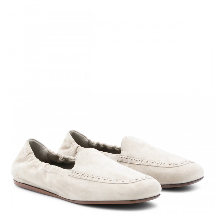WHITE LEATHER LOAFERS 2
