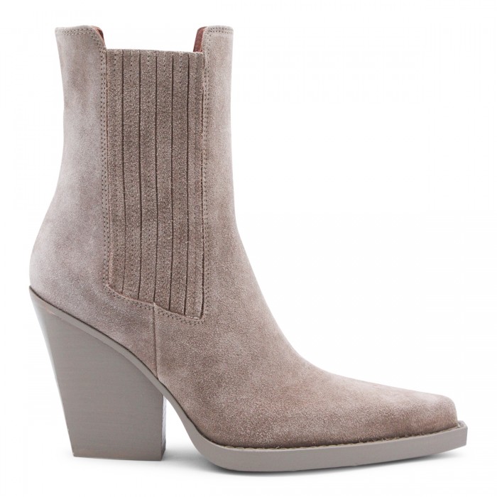 BEIGE LEATHER DALLAS ANKLE...