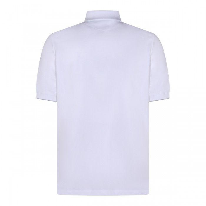 WHITE COTTON POLO SHIRT 2