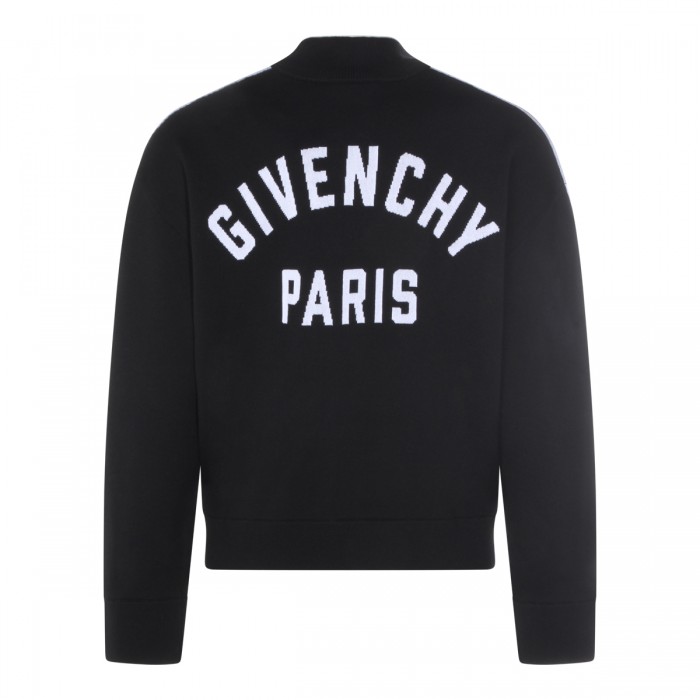 BLACK WOOL BLEND CASUAL JACKET 2