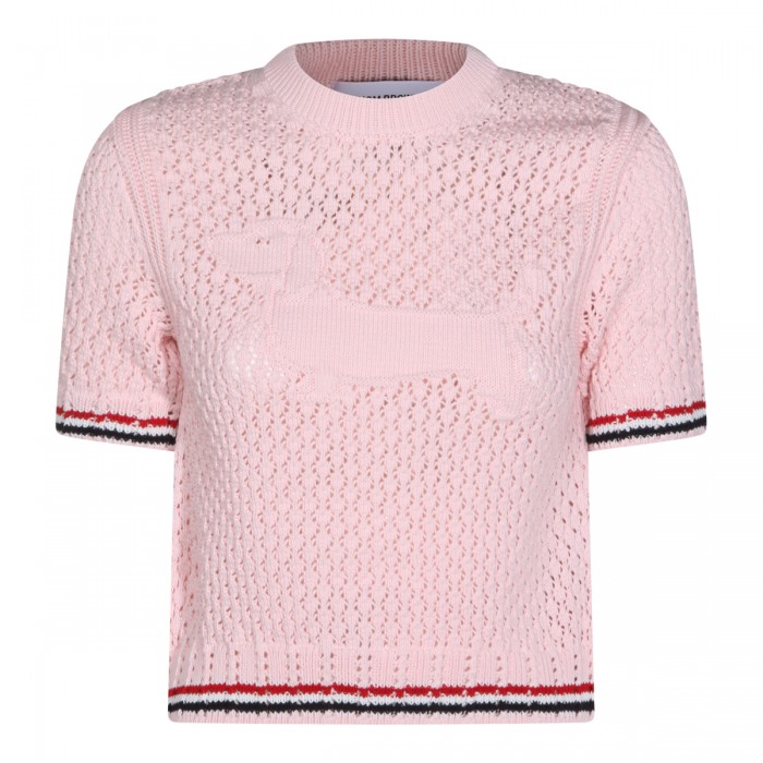 LIGHT PINK COTTON KNITWEAR