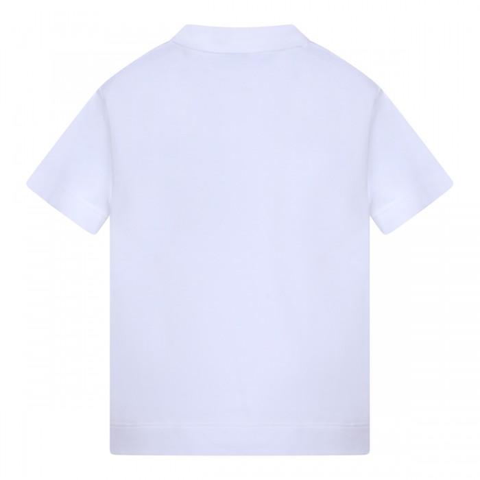 WHITE COTTON POLO SHIRT 2