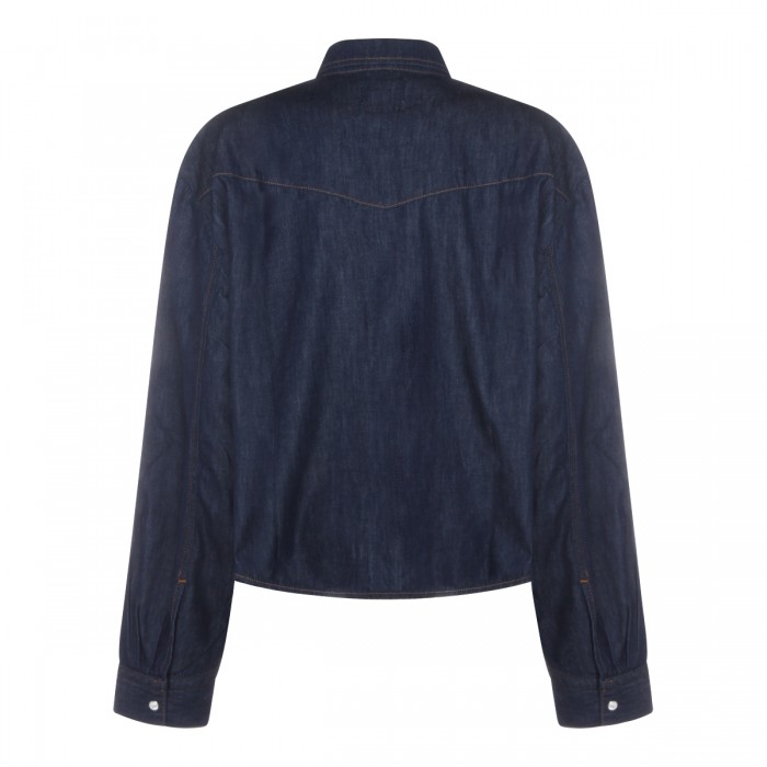 DARK BLUE COTTON SHIRT 2