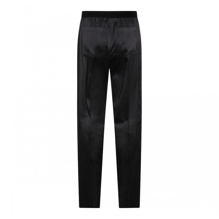 BLACK SILK PANTS 2