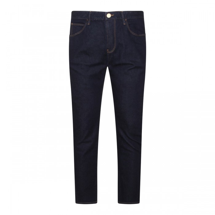DARK BLUE COTTON JEANS