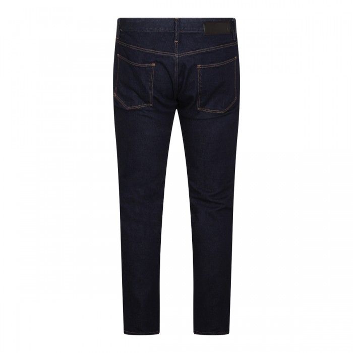 DARK BLUE COTTON JEANS 2