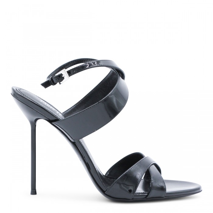 BLACK LEATHER LIDIA SANDALS...