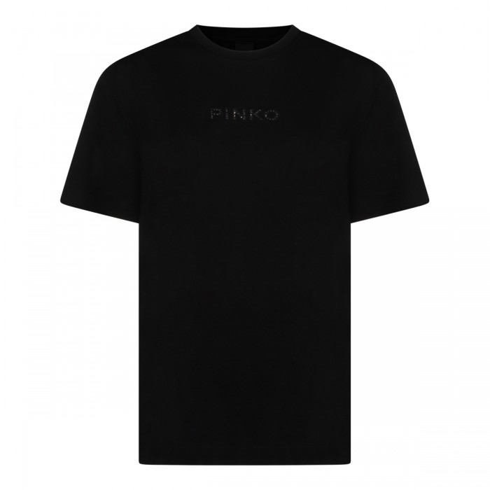 BLACK COTTON T-SHIRT