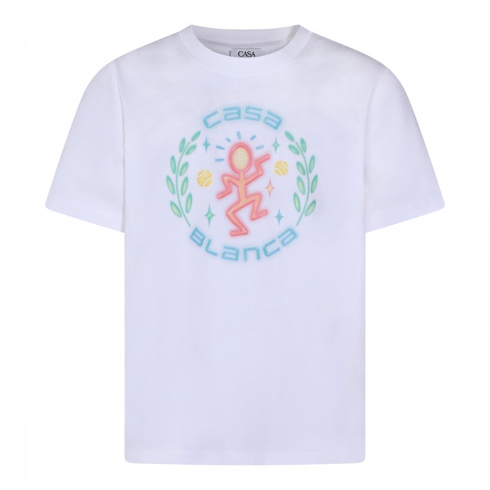 WHITE COTTON T-SHIRT