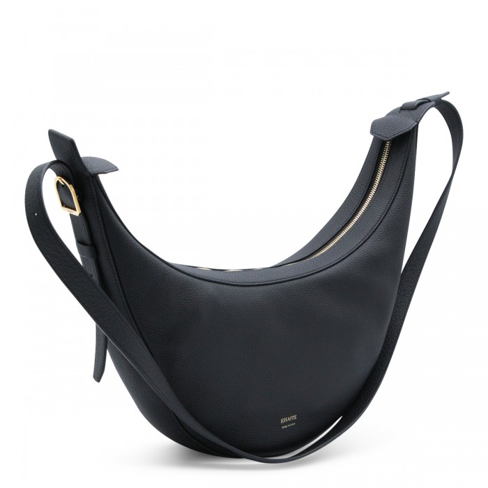 BLACK LEATHER CROSSBODY BAG 2