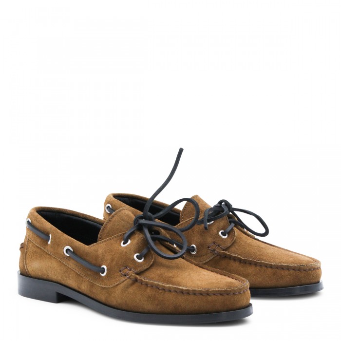 TOBACCO LEATHER LAOFERS 2