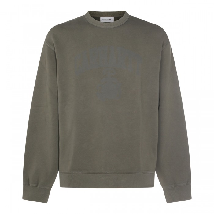 GREEN COTTON SWEATSHIRT