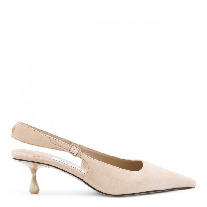 BEIGE LEATHER PUMPS