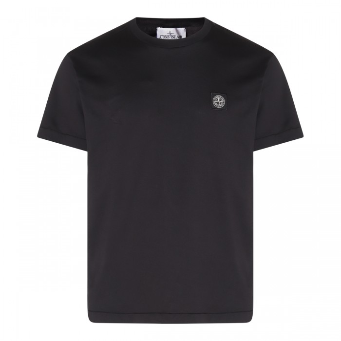 BLACK COTTON T-SHIRT