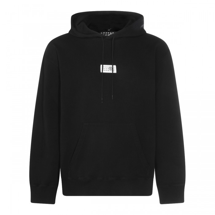 BLACK COTTON SWEATSHIRT