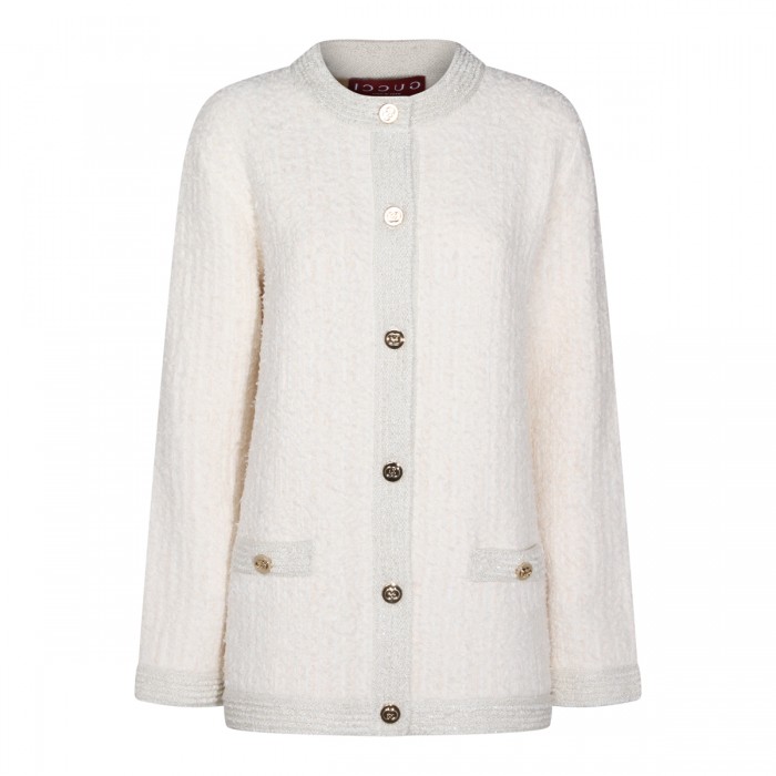 IVORY WOOL BLEND KNITWEAR