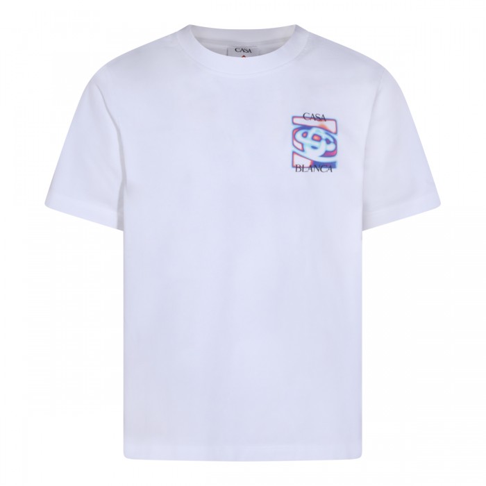 WHITE COTTON T-SHIRT