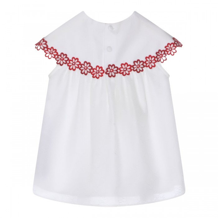 WHITE AND RED COTTON SHIRT 2