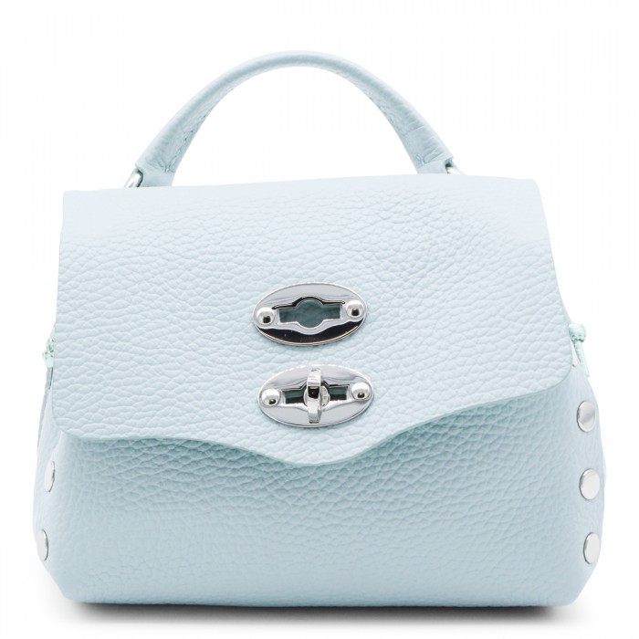 LIGHT BLUE LEATHER POSTINA...