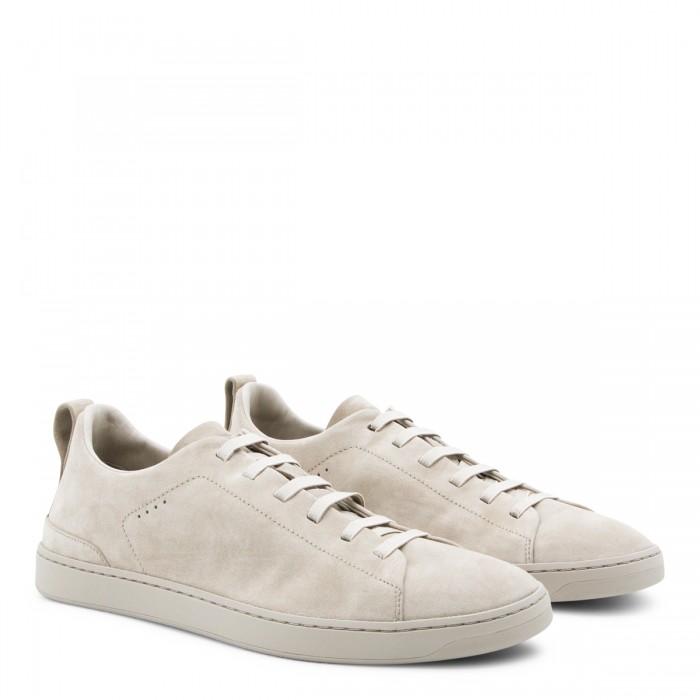BEIGE LEATHER SNEAKERS 2
