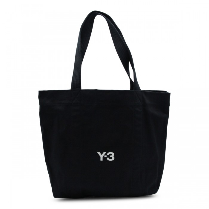 BLACK COTTON TOTE