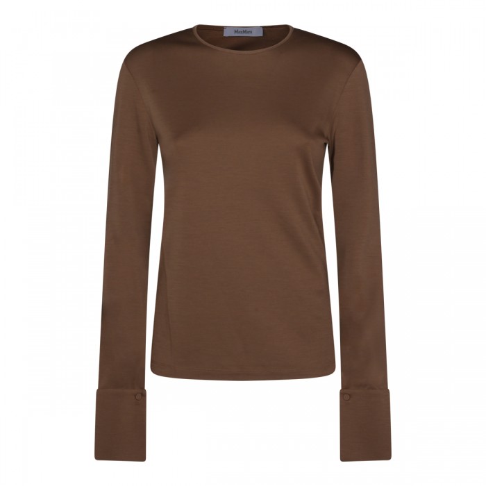 BROWN CASHMERE TOP