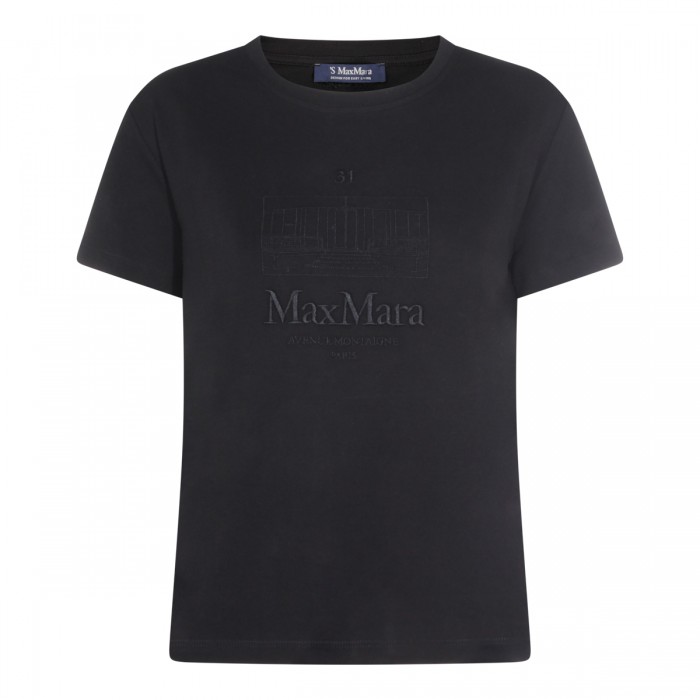 BLACK COTTON T-SHIRT
