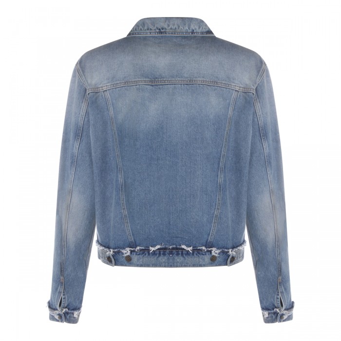 LIGHT BLUE COTTON DENIM JACKET 2