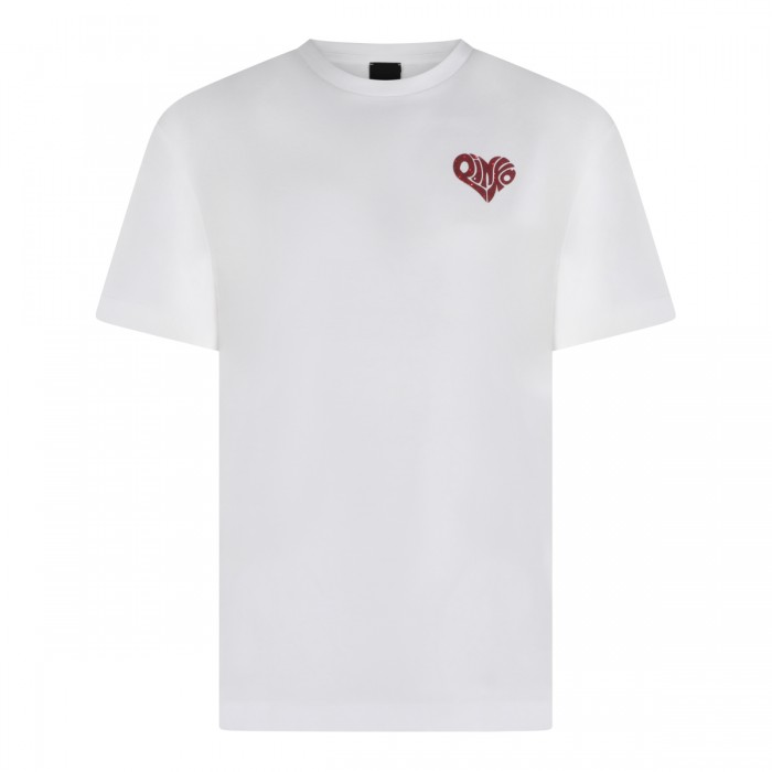WHITE COTTON T-SHIRT