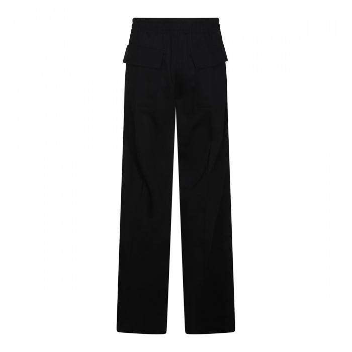 BLACK WOOL PANTS 2