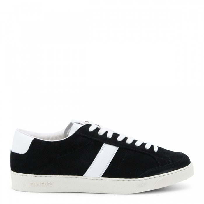 BLACK LEATHER SNEAKERS