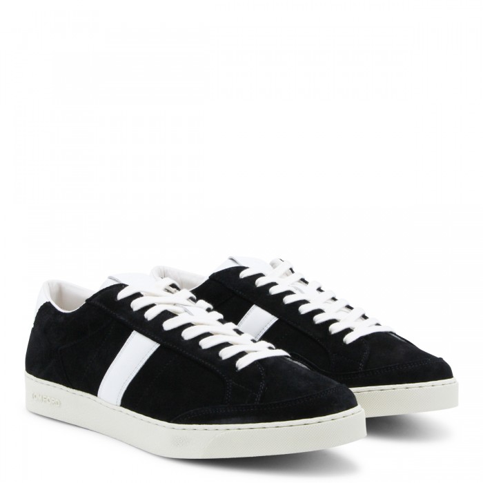 BLACK LEATHER SNEAKERS 2