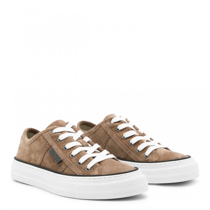 BROWN LEATHER SNEAKERS 2