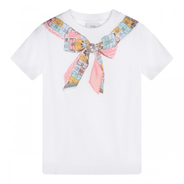 WHITE COTTON T-SHIRT