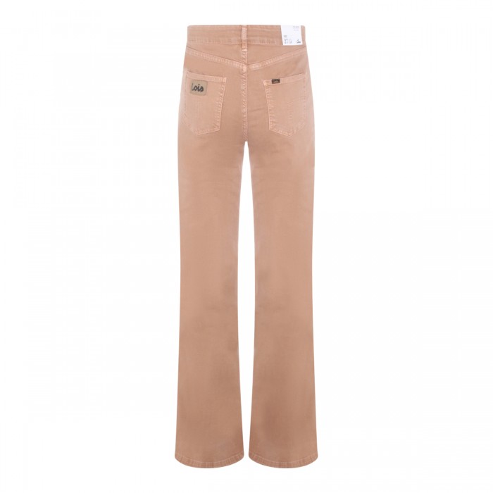 BEIGE COTTON JEANS 2
