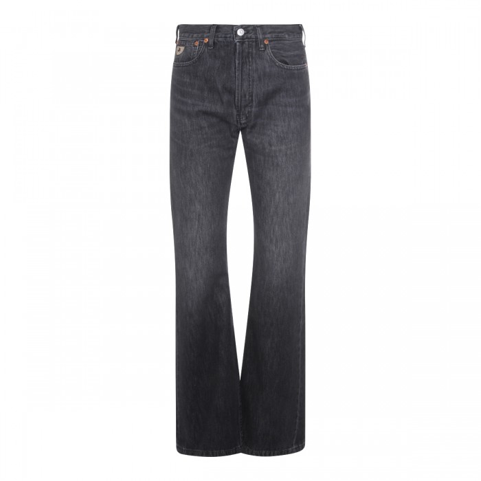 BLACK COTTON JEANS