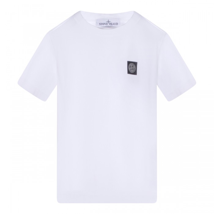 WHITE COTTON T-SHIRT